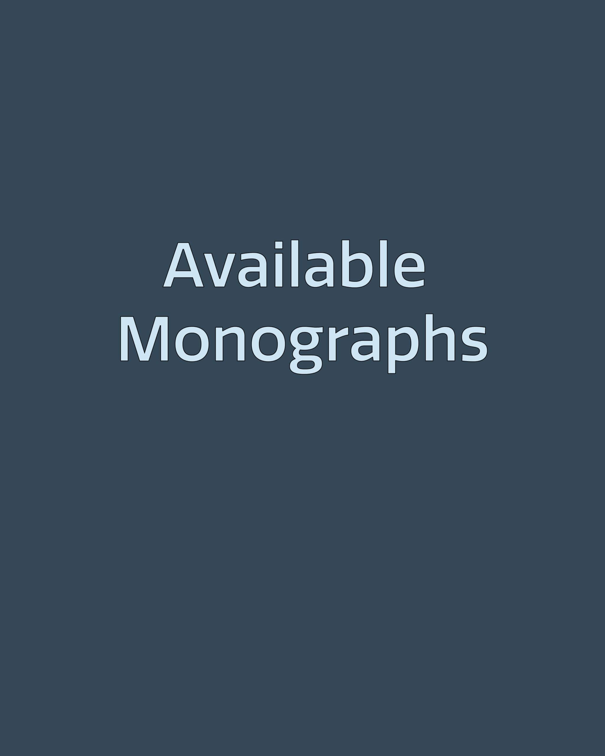 Available Monographs