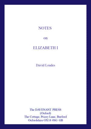 Notes on Elizabeth I