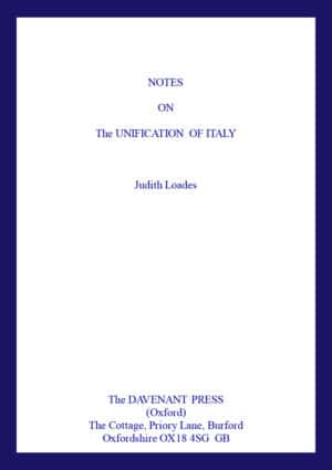Notes on the Unification of Italy