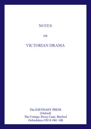 Notes on Victorian Drama
